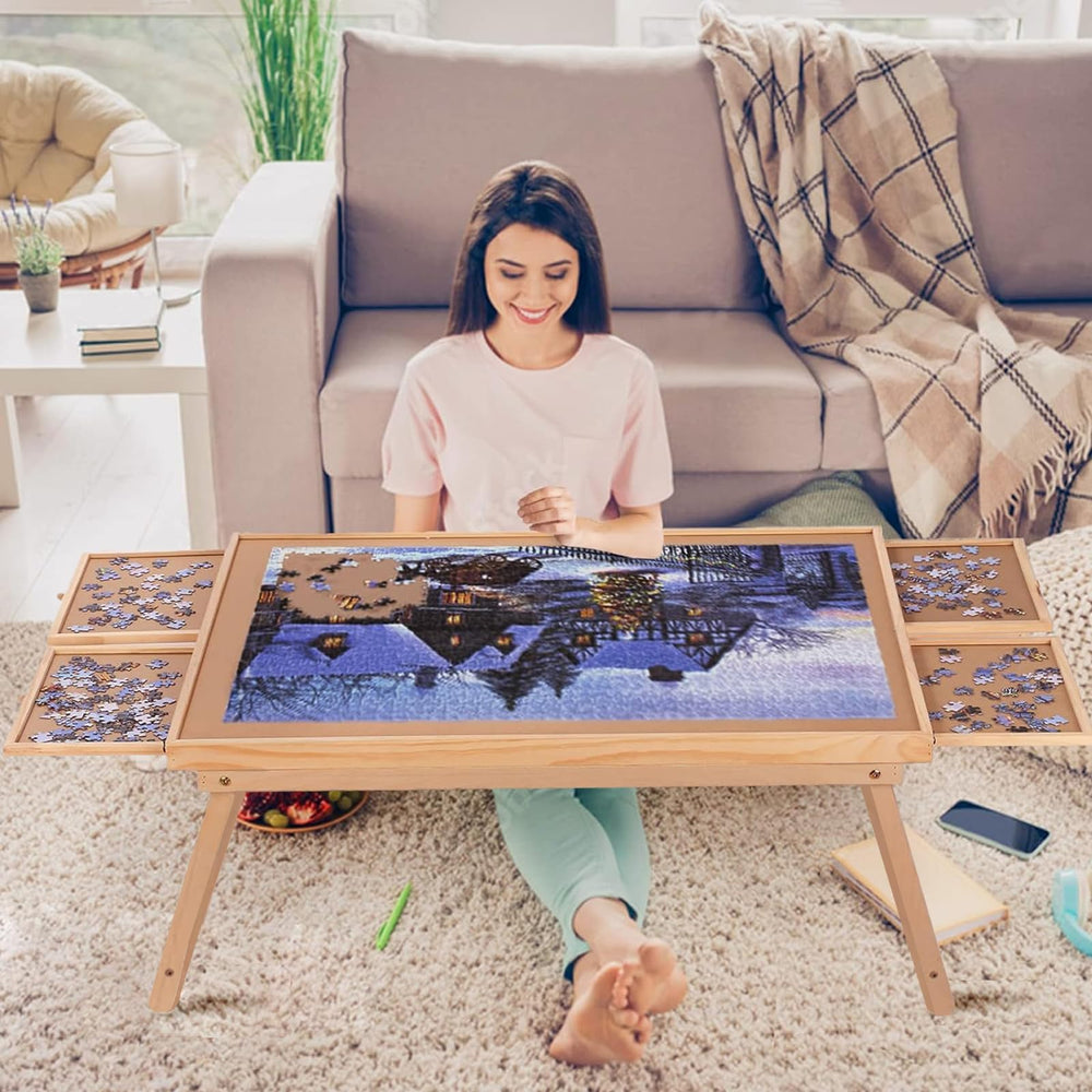 Ragozonery Yacona Puzzle Board top view showing spacious 34.3x26 surface