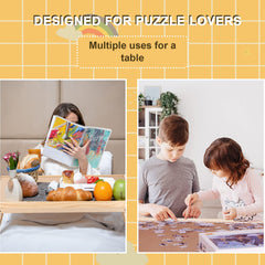 Ragozonery Yacona Puzzle Board in use on sofa for casual puzzling