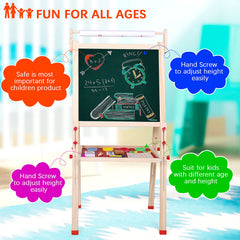 Ragstone Kids Easel sturdy wooden frame supports creative play