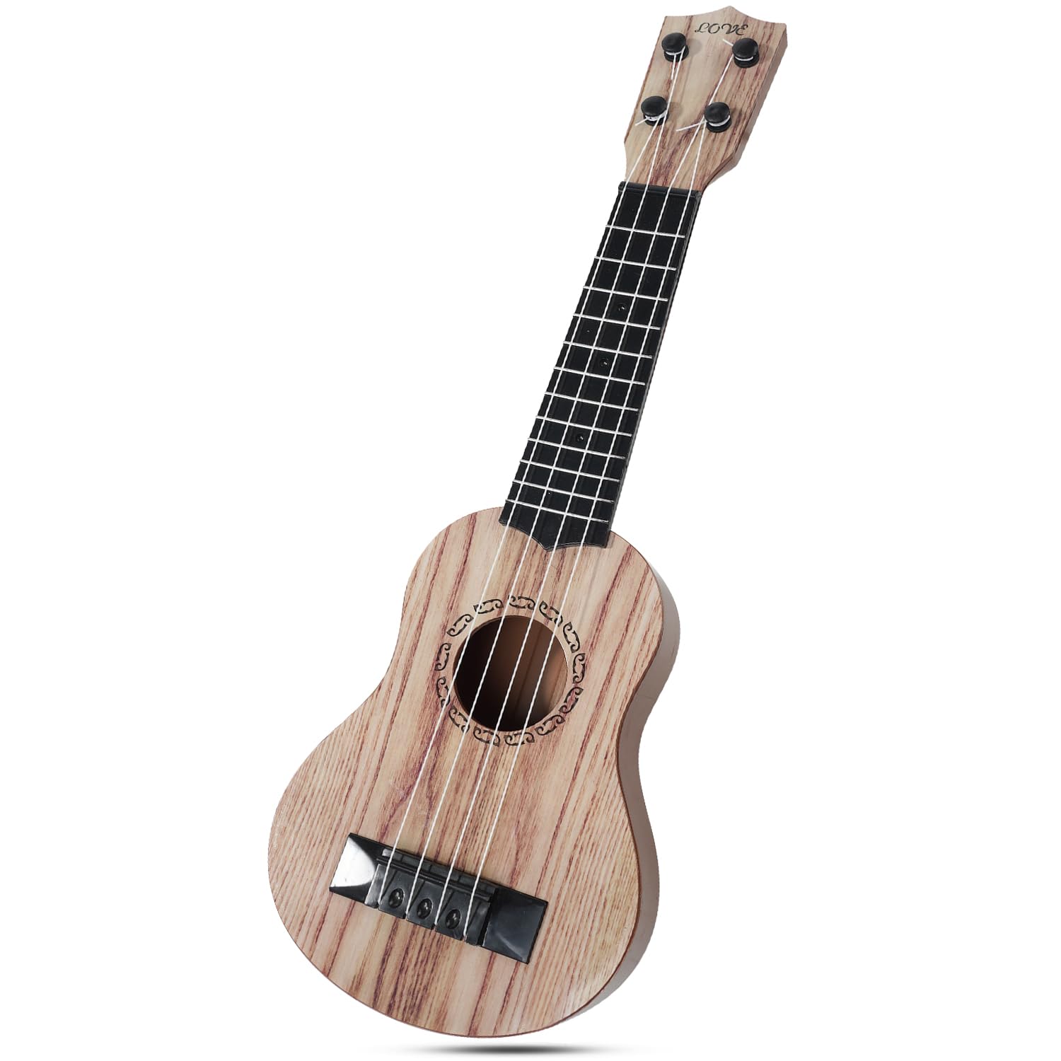 Raimy 17in kids ukulele front view, beginner-friendly toy for exploration.
