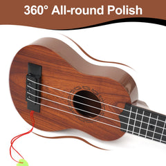 Raimy 17in kids ukulele-picks-included signals ready-to-strum set.