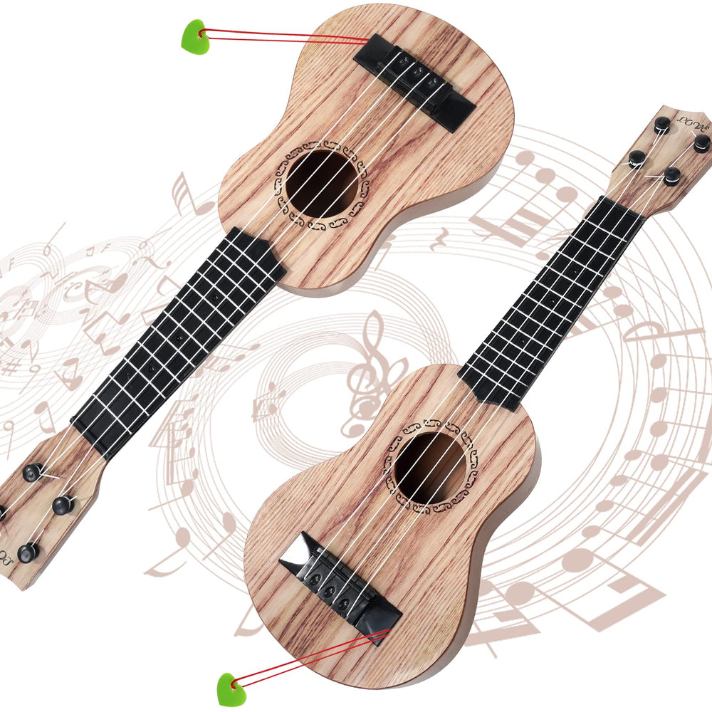 Raimy 17in ukulele strings close-up, nylon strings deliver clear tones for beginners.