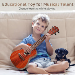 Raimy Kids Guitar Ukulele 21in packaged box ready for gifting
