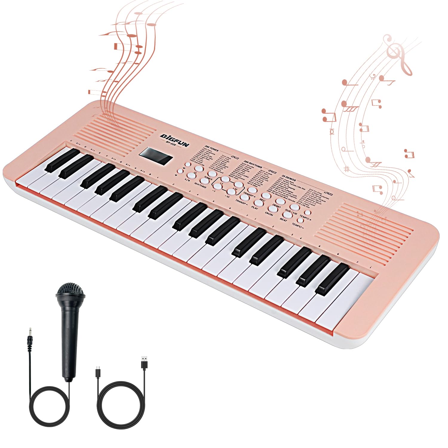 Raimy Kids Keyboard with dual speakers delivering bright, clear sound during playtime