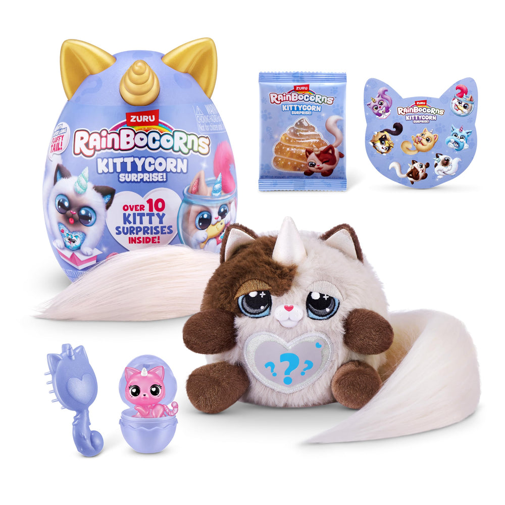 Rainbocorns Kittycorn Series 3 Himalayan unboxing egg reveals playful surprises for imaginative play