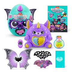 Rainbocorns Monstercorn Werewolf unboxing shows 35 surprises for creative pretend play