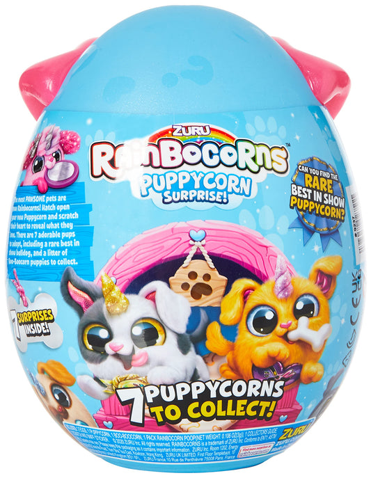 Rainbocorns Puppycorn Surprise doll reveal showcases the cuddly character for imaginative play.