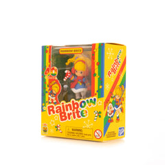 Snowy Rainbow Brite in festive gear Cheebee, ready for display and gifting.