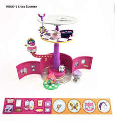 Rainbow Butterfly Unicorn Kitty 9 Lives Surprise sticker pack decorates your tiny playset