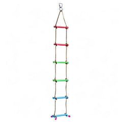 Rainbow Craft backyard ninja obstacle ladder enhancing family play