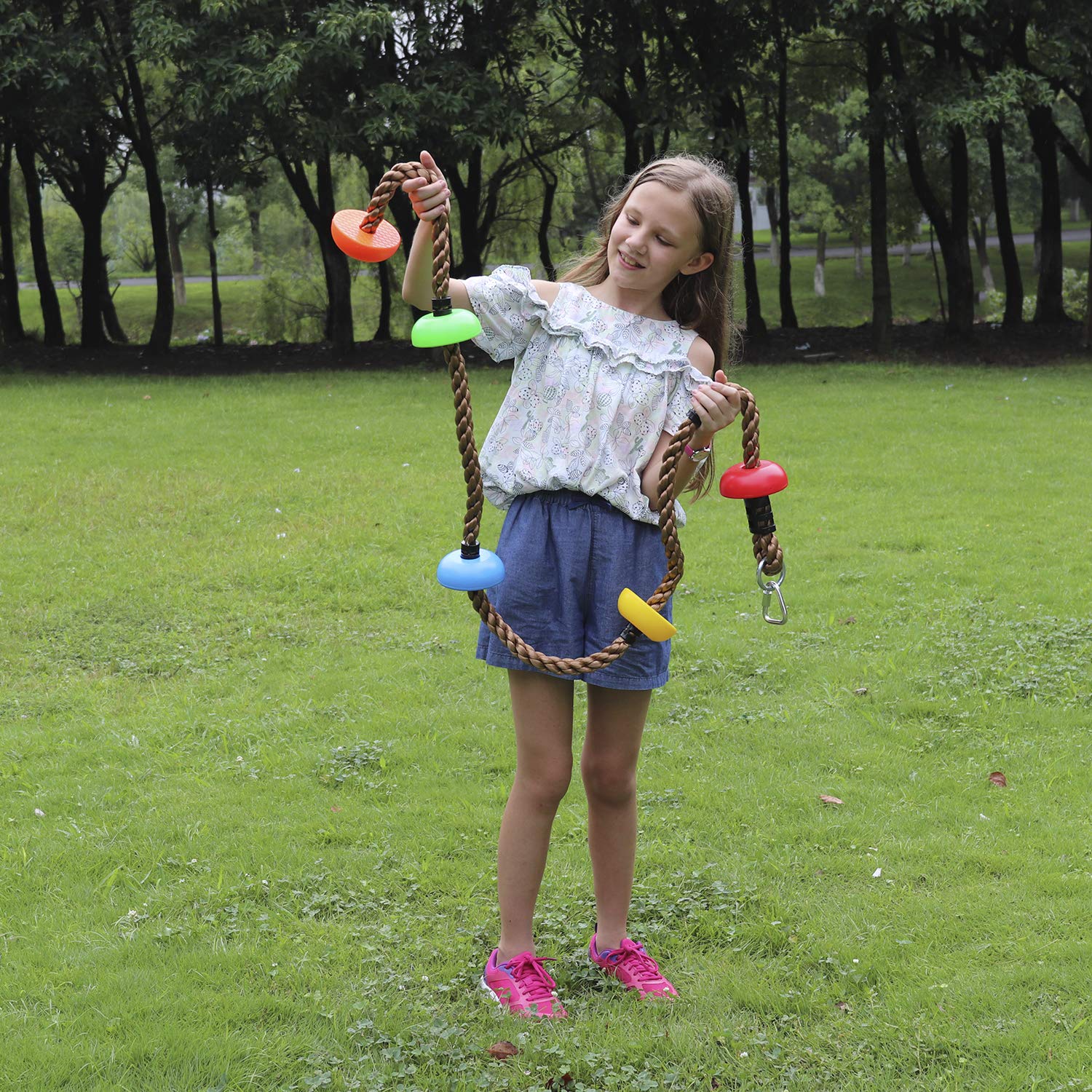 Rainbow Craft Backyard play set-compatible rope adds versatility to swings and climbers