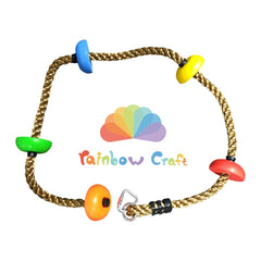 Rainbow Craft CPC-certified safety label on kid-friendly climbing rope