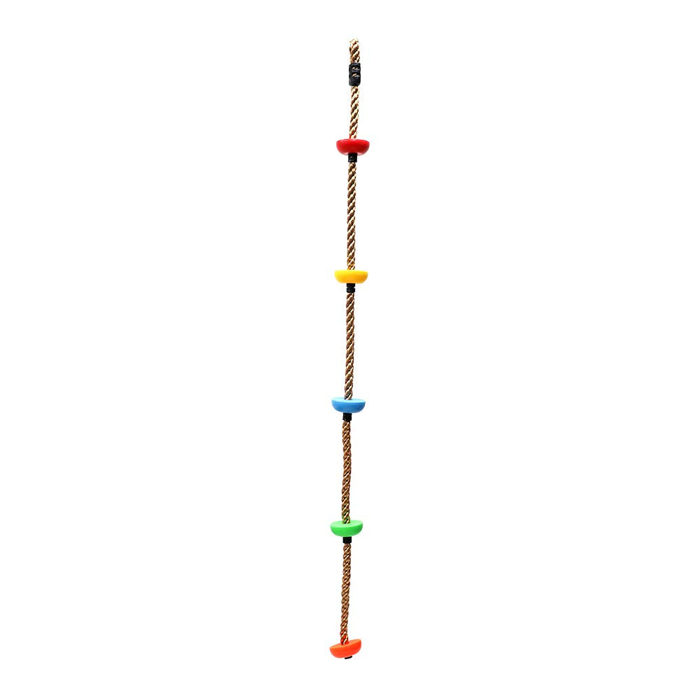 Rainbow Craft five knotted foot holders provide secure footholds for climbs