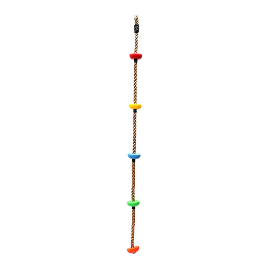 Rainbow Craft five knotted foot holders provide secure footholds for climbs