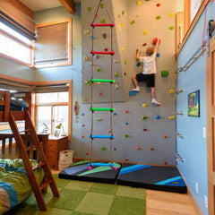 Rainbow Craft kids playset rope ladder offering portable fun on the go