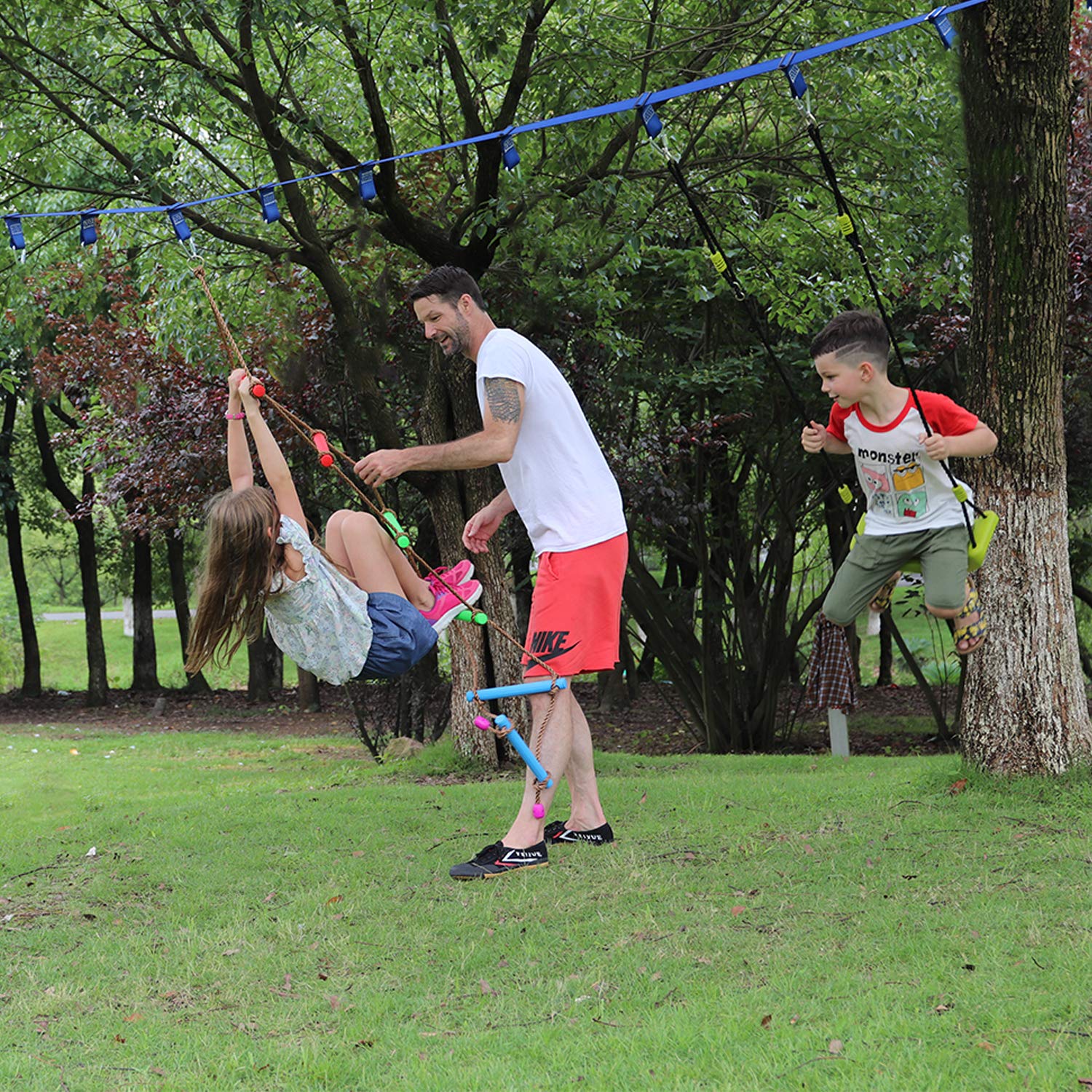 Rainbow Craft ladder with secure hooks for quick, stable attachment