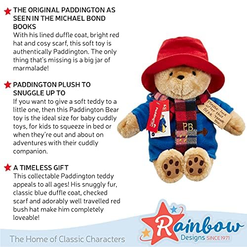 Rainbow Designs Paddington Bear tag reads Please look after this bear, a charming detail