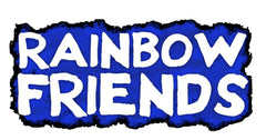 Rainbow Friends cyan plush hug-ready companion for imaginative play.