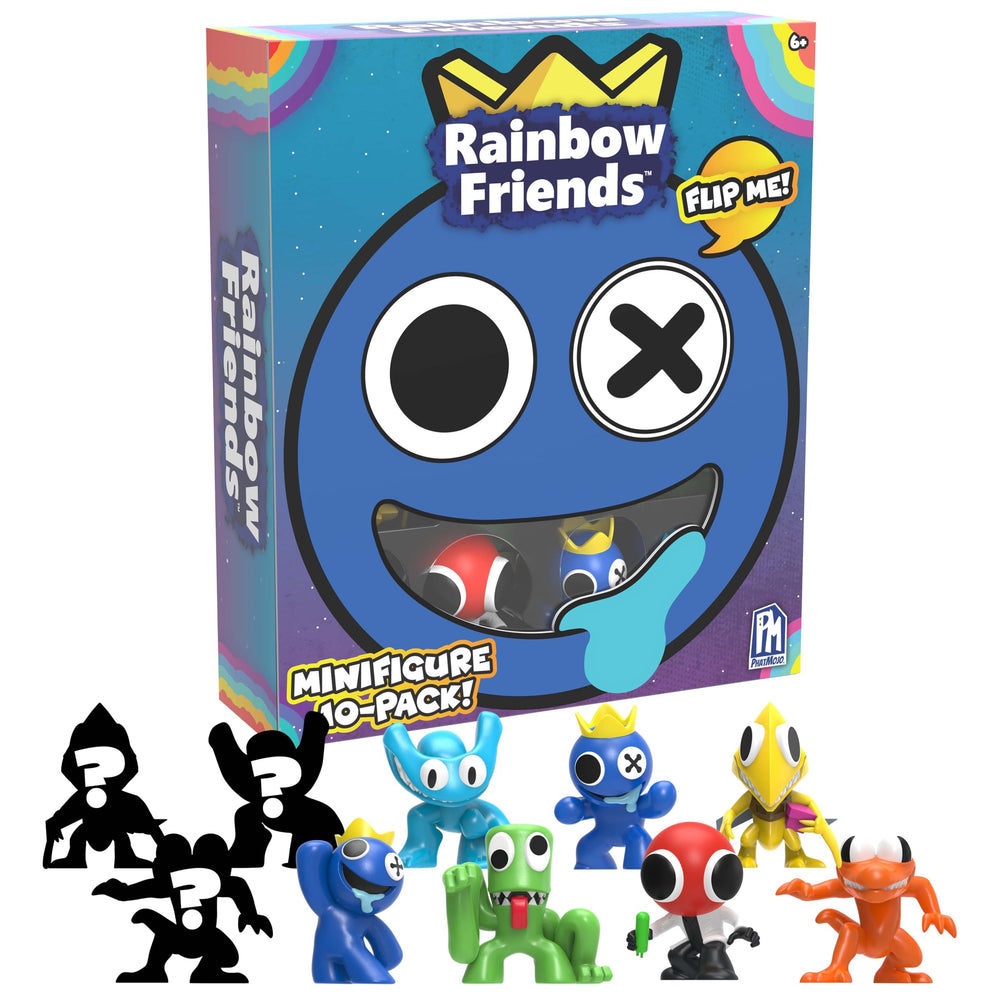 Rainbow Friends Series 2 minifigures front view for display and collection
