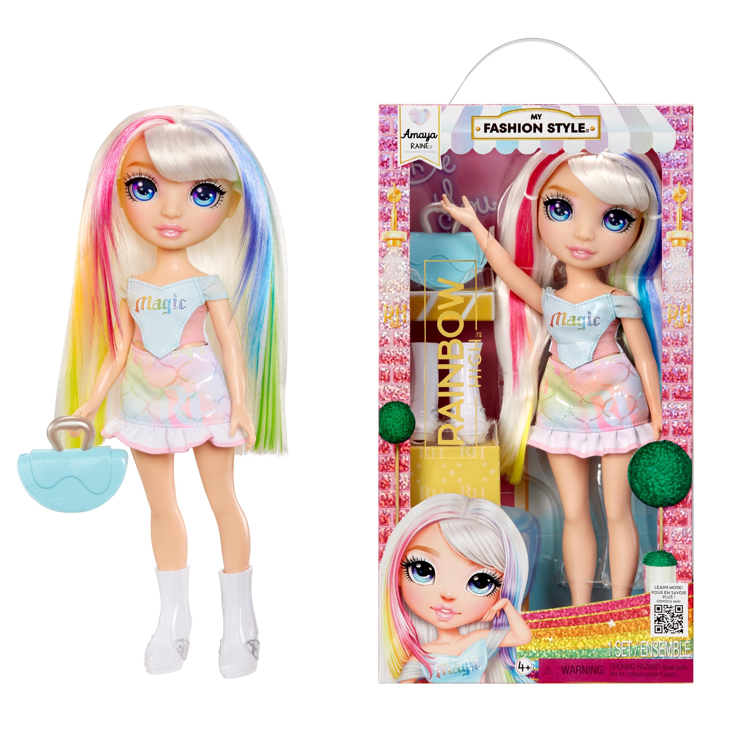 Rainbow High Amaya fashion doll in stylish outfit for imaginative dress-up play