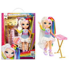 Rainbow High Amaya keyboard doll ready for imaginative rock performances.