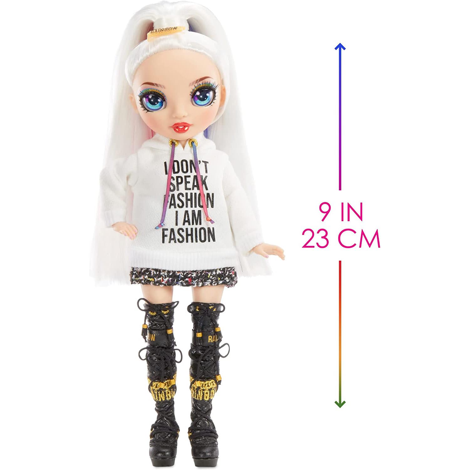 Rainbow High Amaya Raine Jr High multi-color outfit for bold fashion storytelling