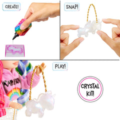 Rainbow High Amaya resin molds for five crystal pieces.