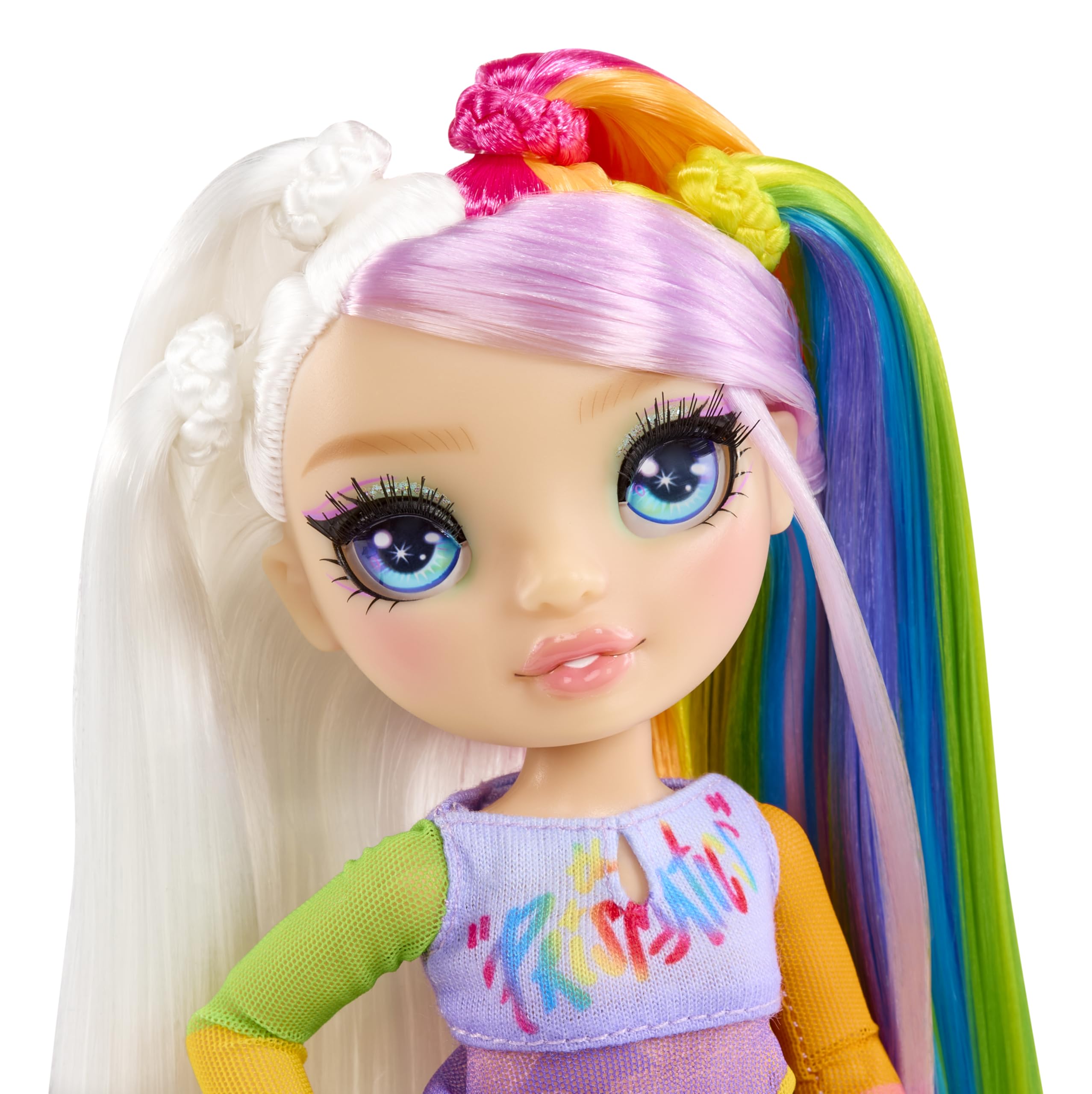 Rainbow High articulated doll demonstrates flexible posing for performances.