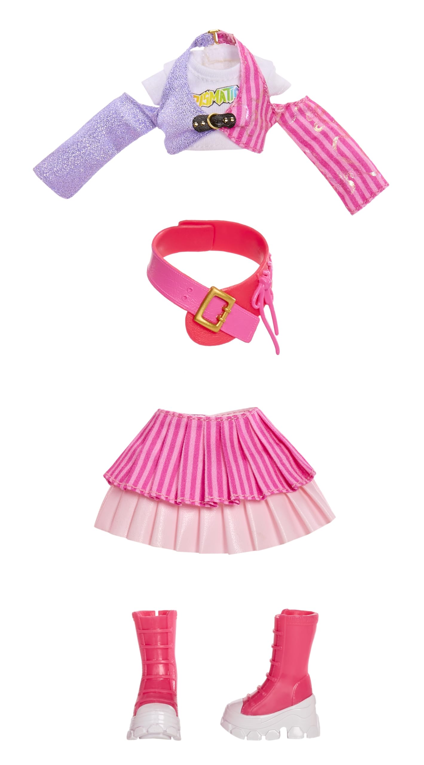 Rainbow High bright fashion and accessories spark creative role-play.