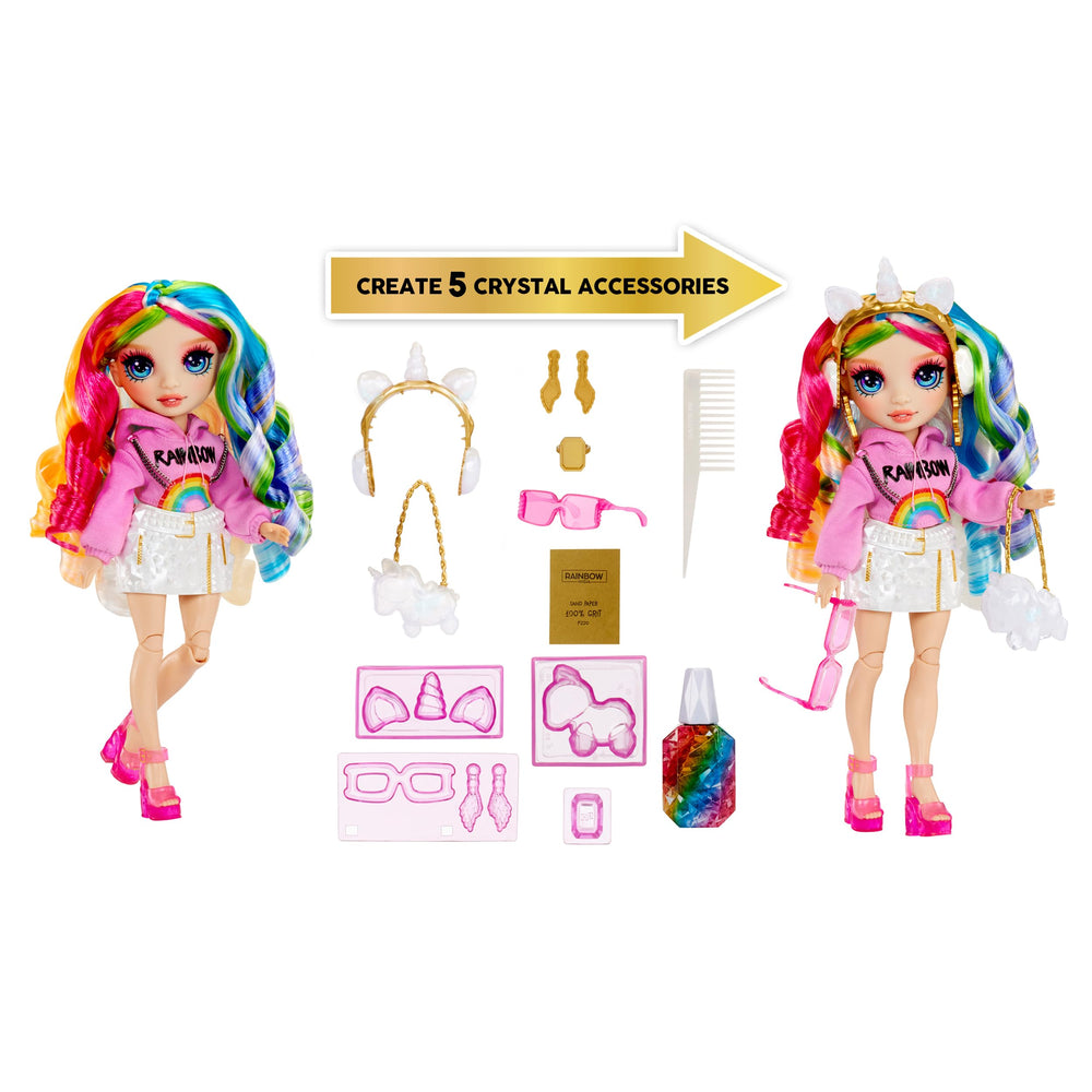 Rainbow High crystal accessories kit for fun DIY fashion crafting.