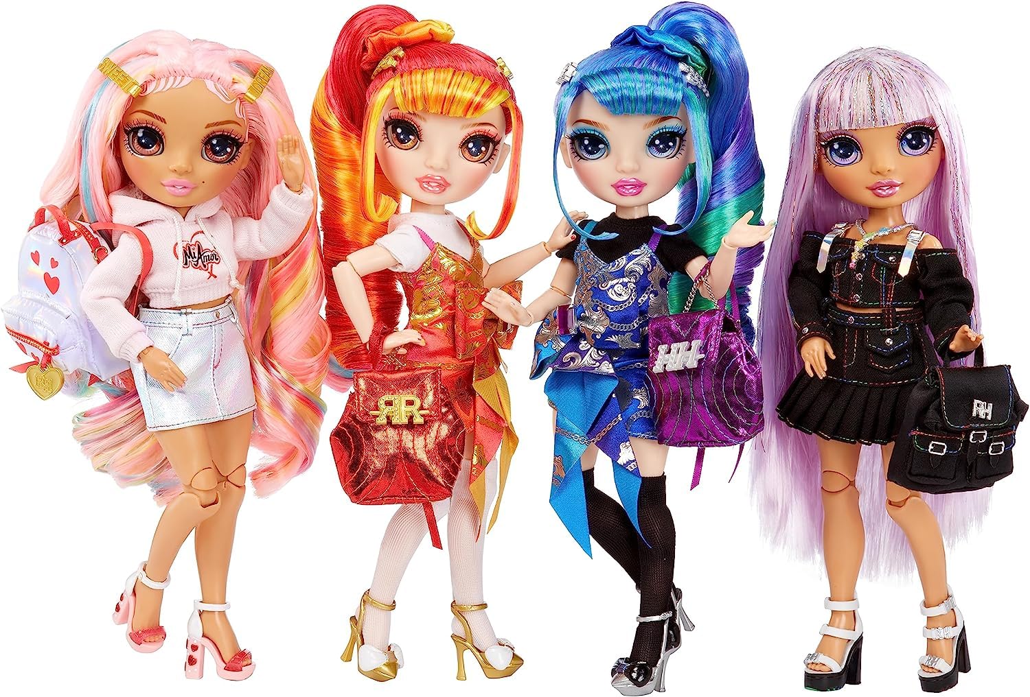 Rainbow High outfit and accessories complete a ready-to-play look.