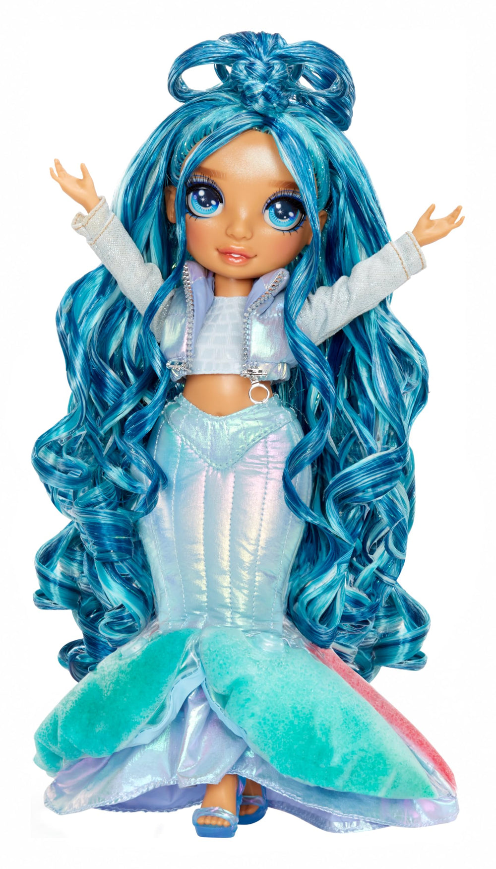 Rainbow High Skyler doll stand for easy posing and display.