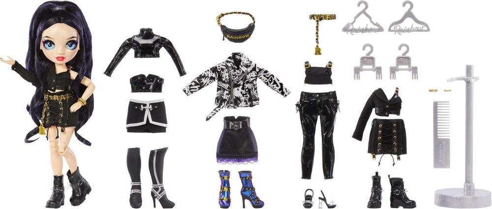 Rainbow High exclusive fashion doll detail highlighting premium style.