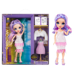 Rainbow High Violet Willow doll in vibrant purple ready for creative play