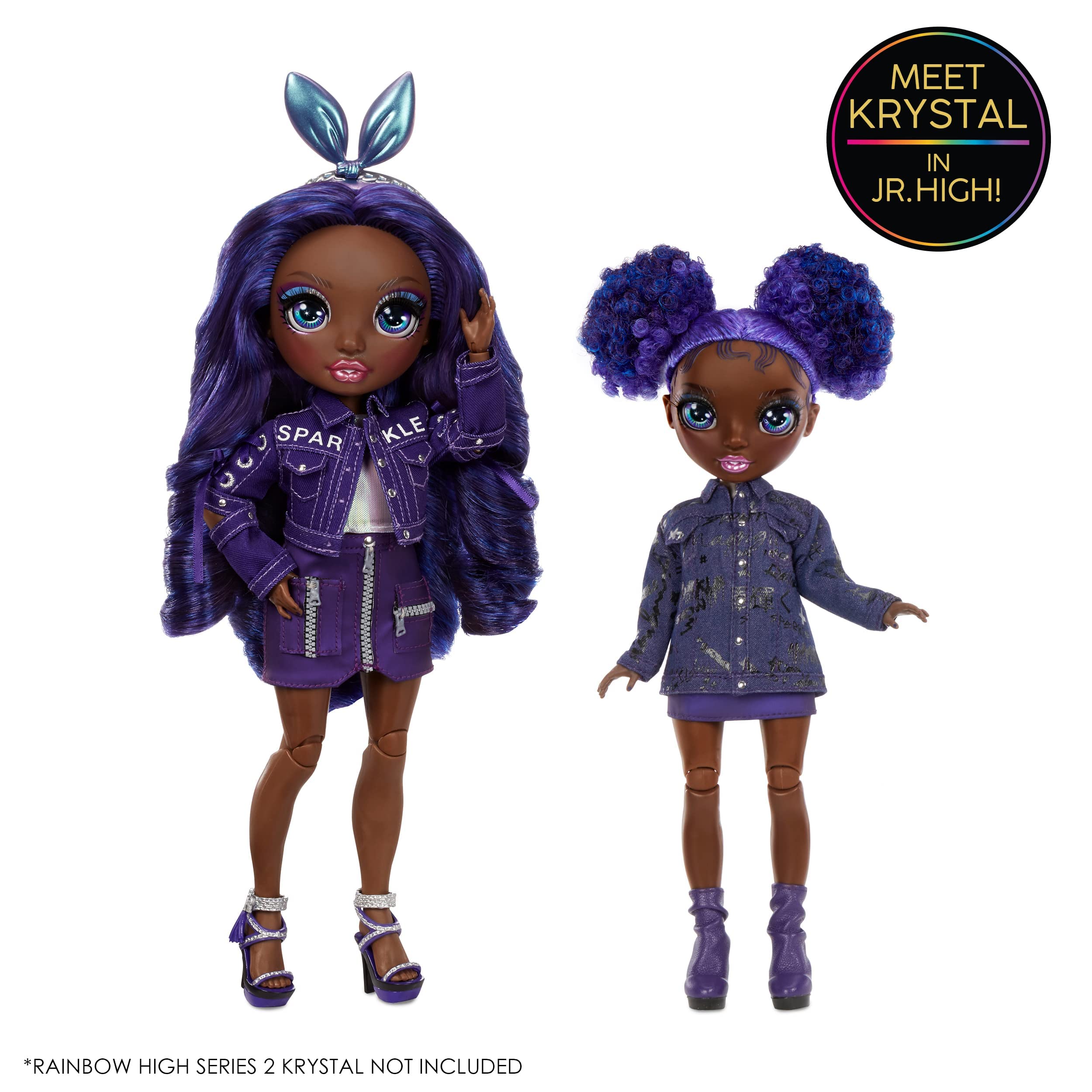 Krystal Bailey purple skirt with zipper detail for coordinated outfits