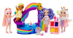 Rainbow High Littles pool day set includes all included items for stories