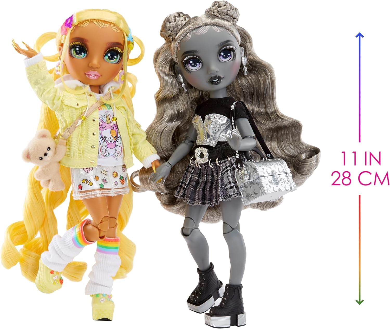 Rainbow High Madison Twins doll stand supports easy display and posing