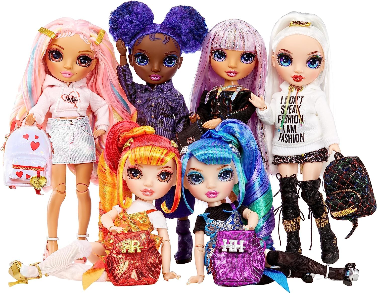 Rainbow High younger-older Holly playset encourages sibling storytelling ideas.
