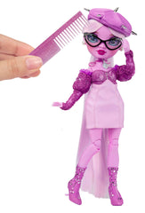 Rainbow High Lavender Lynn doll stand supports dynamic posing and display