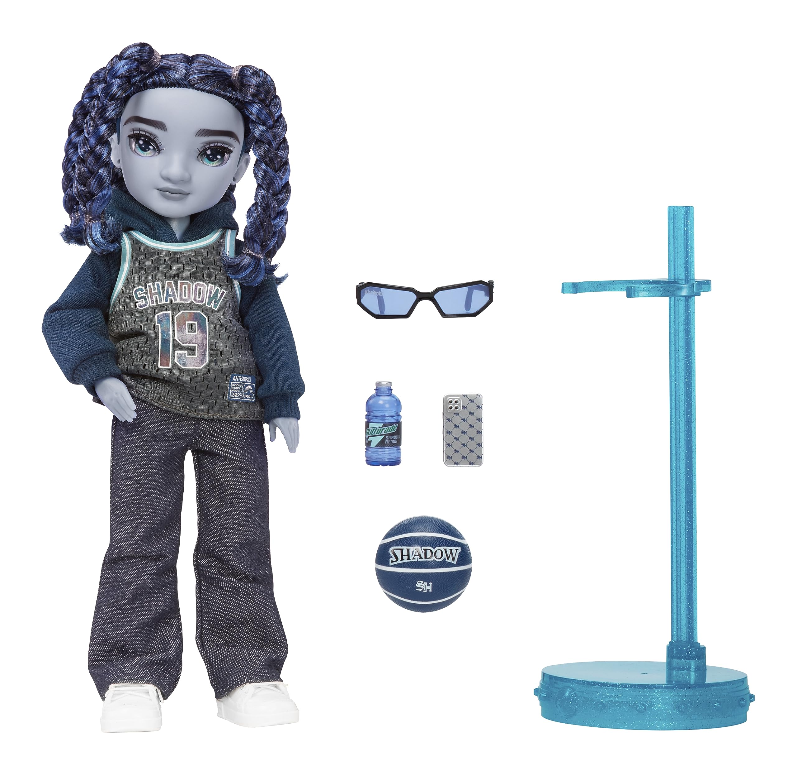 Rainbow High Shadow High Oliver blue jersey sweater outfit for stylish storytelling.