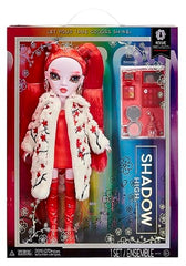 Rainbow High Shadow High Rosie in red dress with long hair for imaginative play.