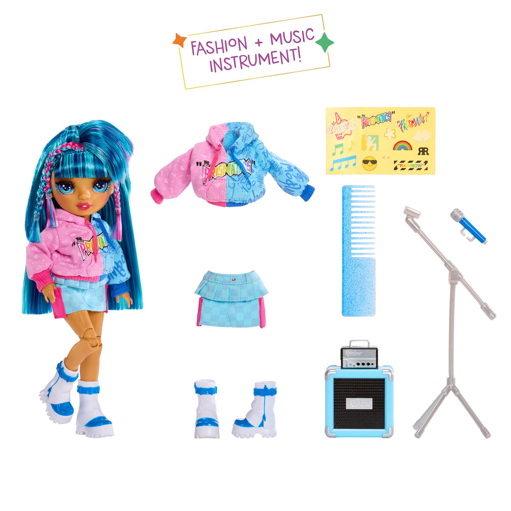 Rainbow High Skyler microphone accessory for mini concert scenes.