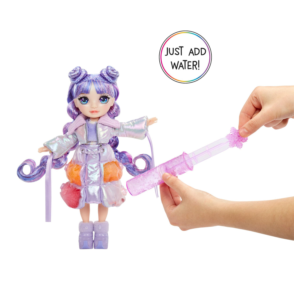 Snowman Kit and mold included with Rainbow High Violet for snowy storytelling.