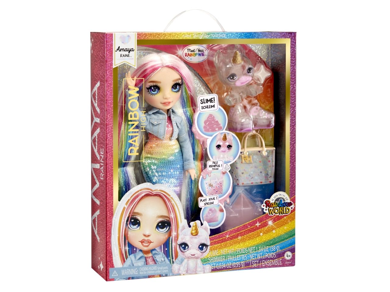 Rainbow High Sparkle Slime Kit with shimmering powders.