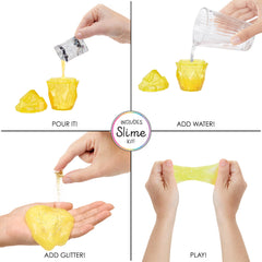 Rainbow High sparkle slime kit with crystal shaker for DIY color magic.