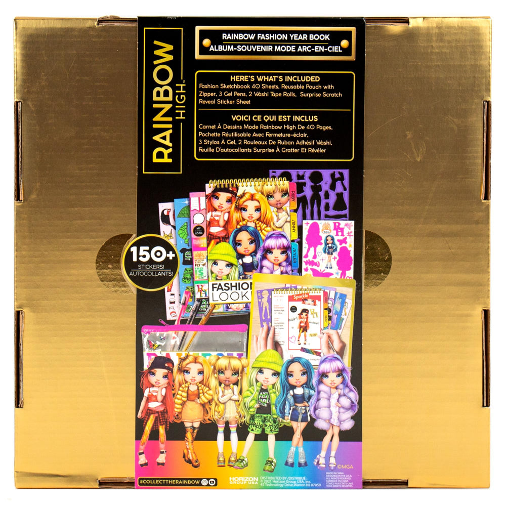 Rainbow High spiral-bound beauty book pages and instructions for creativity