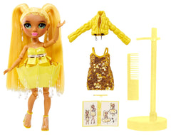 Rainbow High Sunny Madison in sequins yellow dress for mixing outfits