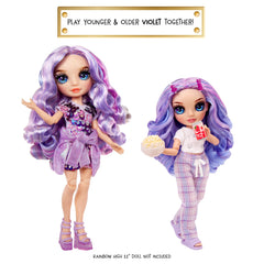 Rainbow High Violet popcorn and soda accessory for pajama party scenes.