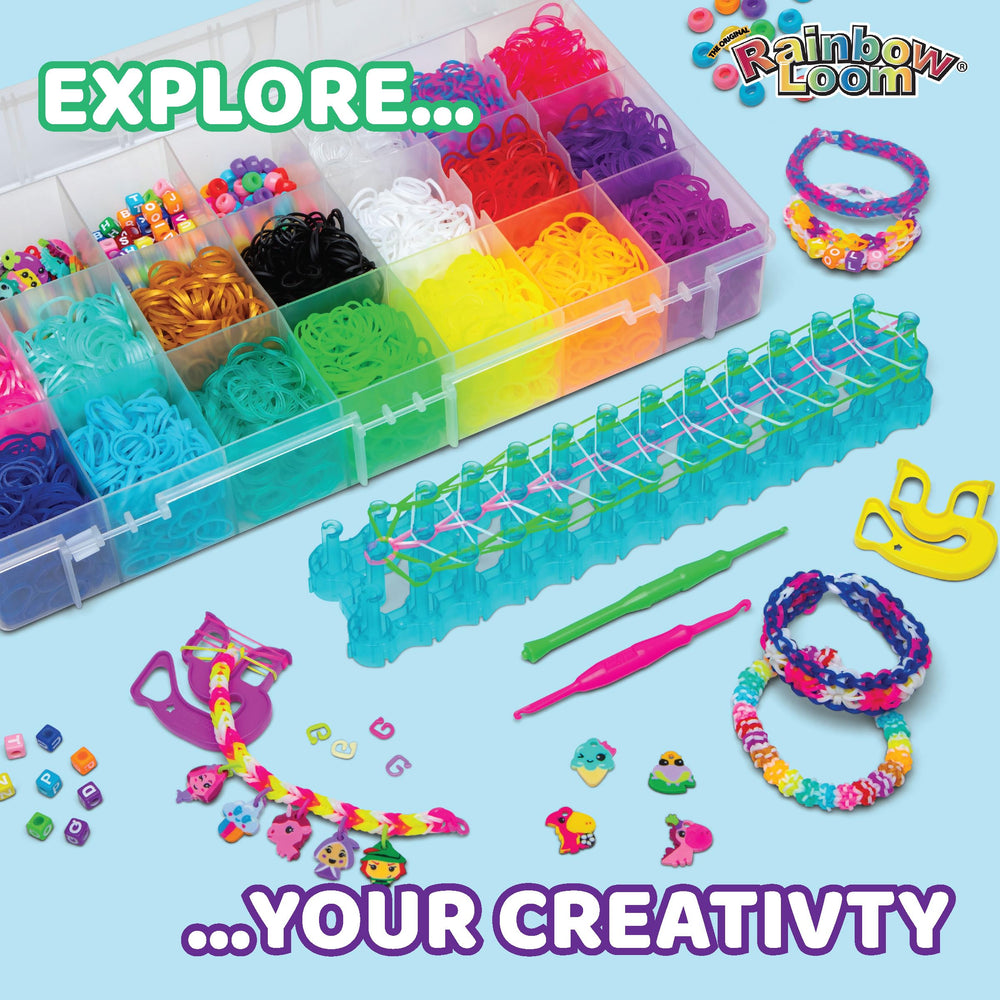 Rainbow Loom Loomi-Pals charms add cute focal points to personalized bracelets