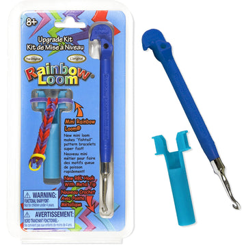 Rainbow Loom Upgrade Kit blue metal hook closeup shows durable craftsmanship